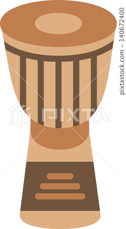 Djembe Flat Vector Icon Design Djembe Flat Vector Icon Design 140672400
