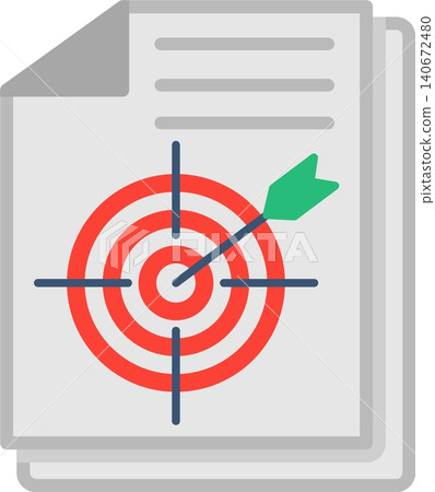 Objective Flat Vector Icon Design 140672480