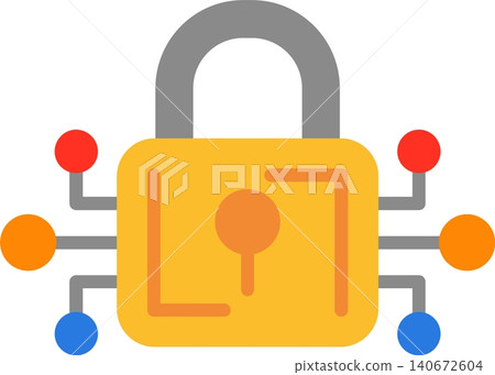 Padlock Flat Vector Icon Design Padlock Flat Vector Icon Design 140672604