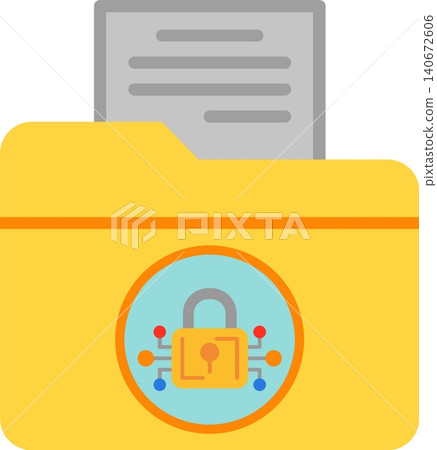 Data Encryption Flat Vector Icon Design Data Encryption Flat Vector Icon Design 140672606