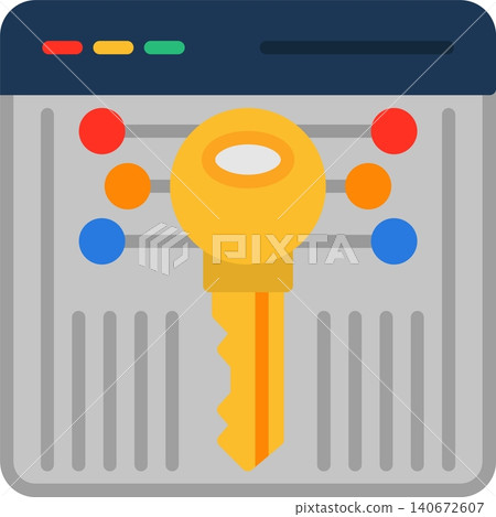 Key Flat Vector Icon Design 140672607
