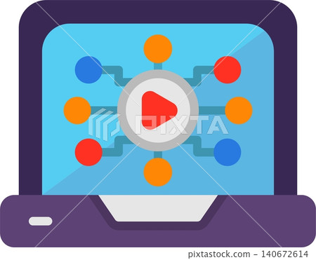 Media Flat Vector Icon Design 140672614