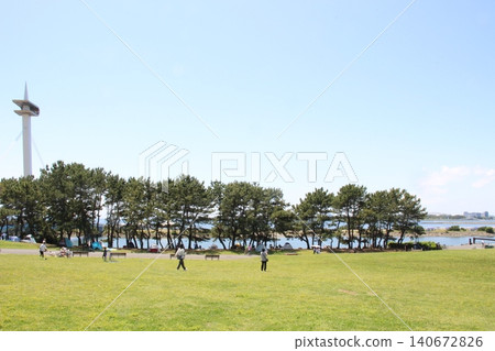 海灘、露營、夏季、葛西臨海公園 海灘、露營、夏季、葛西臨海公園 140672826