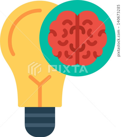 Mindset Flat Vector Icon Design 140673285