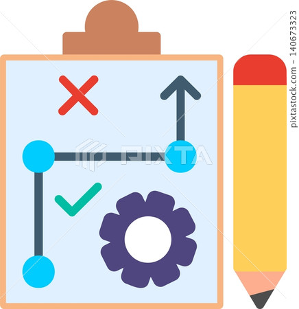 Strategy Flat Vector Icon Design Strategy Flat Vector Icon Design 140673323