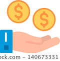 Wage Flat Vector Icon Design 140673331