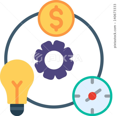 Resources Flat Vector Icon Design 140673333