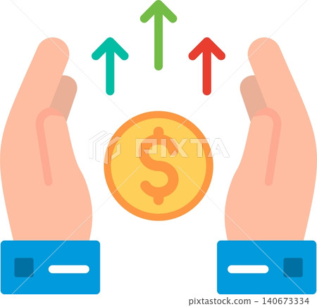 Capital Flat Vector Icon Design 140673334