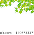 Fresh green leaves, autumn leaves 02 140673337