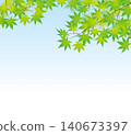 Fresh green leaves, vibrant autumn colors 03 140673397