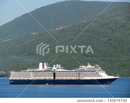 Cruiser arriving in Herceg Novi, Montenegro Cruiser arriving in Herceg Novi, Montenegro 140674789