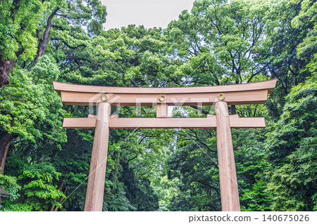 【#Meiji Shrine】First Torii Gate 【#Meiji Shrine】First Torii Gate 140675026