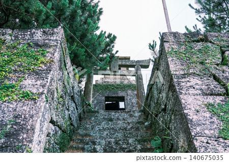 [#FukueIsland] The permanent lantern at Konpira Shrine 140675035