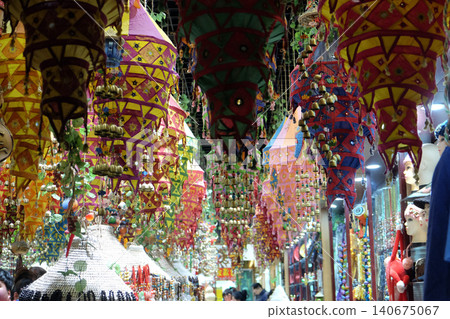 Chinese Traditional Lantern, Qianmen street, a famous old shopping street over hundreds years in Beijing, China Chinese Traditional Lantern, Qianmen street, a famous old shopping street over hundreds years in Beijing, China 140675067