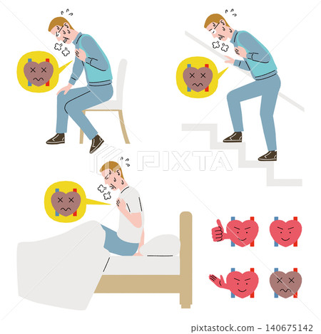 A man who suffered a heart attack A man who suffered a heart attack 140675142