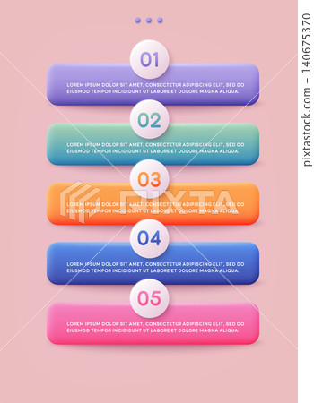 Set of infographics elements in 3d style. Can be used for info graphics, graphic or website layout vector, numbered banners, diagram, flyer, corporate report, marketing etc, web. Set of infographics elements in 3d style. Can be used for info graphics, graphic or website layout vector, numbered banners, diagram, flyer, corporate report, marketing etc, web. 140675370