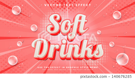 Soft Drinks editable text effect template Soft Drinks editable text effect template 140676285