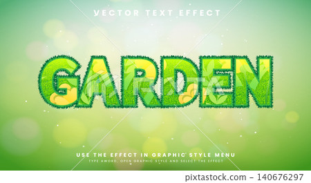 Garden editable text effect Template Garden editable text effect Template 140676297