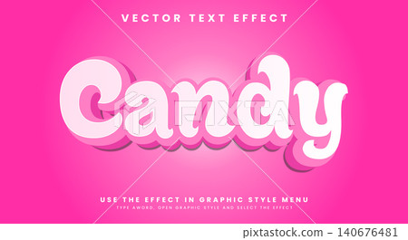 Candy editable text effect Template Candy editable text effect Template 140676481