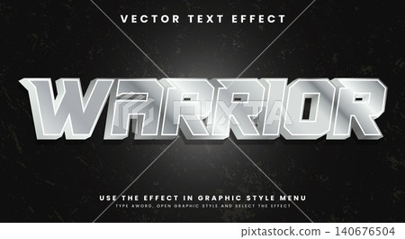 Warrior editable text effect template Warrior editable text effect template 140676504