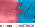 A detailed swatch showcasing the intersection of two different cosmetic textures 140676636