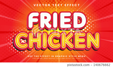 Fried Chicken 3d editable cartoon style Fried Chicken 3d editable cartoon style 140676662