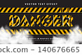 Danger Area editable text effect Template 140676665