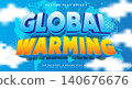 Global warming 3D editable text effect 140676676