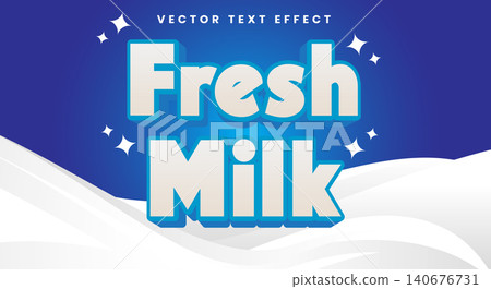 Fresh Milk 3d editable text effect Template Fresh Milk 3d editable text effect Template 140676731