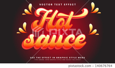 Hot sauce editable text effect Template Hot sauce editable text effect Template 140676764