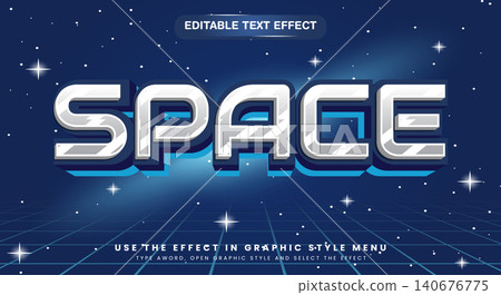Space editable text effect Template Space editable text effect Template 140676775