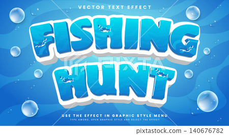 Fishing Hunt editable text effect Template Fishing Hunt editable text effect Template 140676782