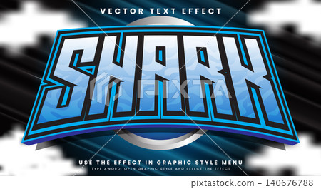 Shark editable text effect template Shark editable text effect template 140676788