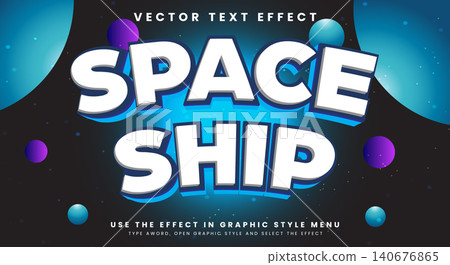Space Ship Planet editable text effect Template Space Ship Planet editable text effect Template 140676865