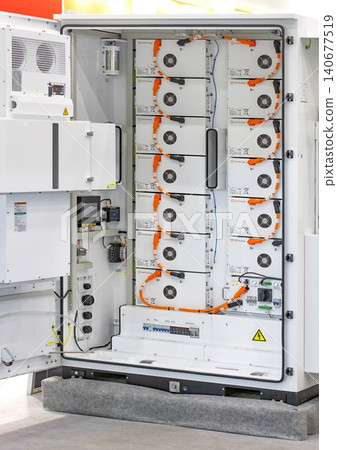 Control panel shows various pieces of electrical equipment and wiring inside a large industrial machine. 05.28.2026. Kyiv. Ukraine Control panel shows various pieces of electrical equipment and wiring inside a large industrial machine. 05.28.2026. Kyiv. Ukraine 140677519