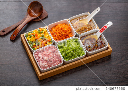 Chinese Dumpling Filling - Fresh Pork and Vegetables for Homemade Dumplings Chinese Dumpling Filling - Fresh Pork and Vegetables for Homemade Dumplings 140677668