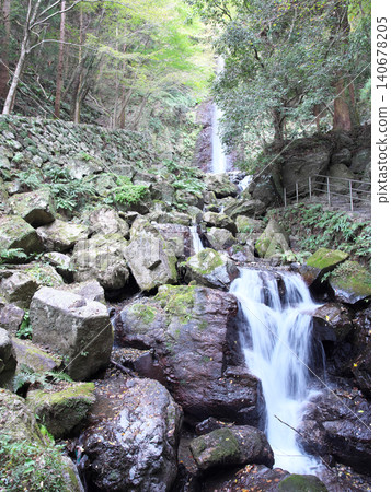Landscape with a waterfall Landscape with a waterfall 140678205