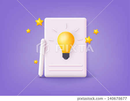 Creative writing and storytelling, education concept. Copywriting, writing icon. 3D Web Vector Illustrations. Creative writing and storytelling, education concept. Copywriting, writing icon. 3D Web Vector Illustrations. 140678677