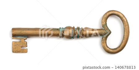 Vintage brass key Vintage brass key 140678813