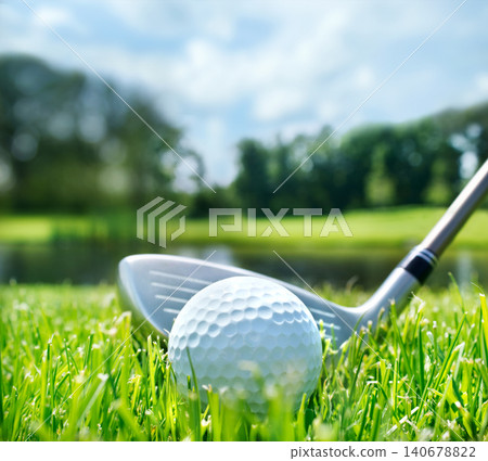 Golf club and ball Golf club and ball 140678822
