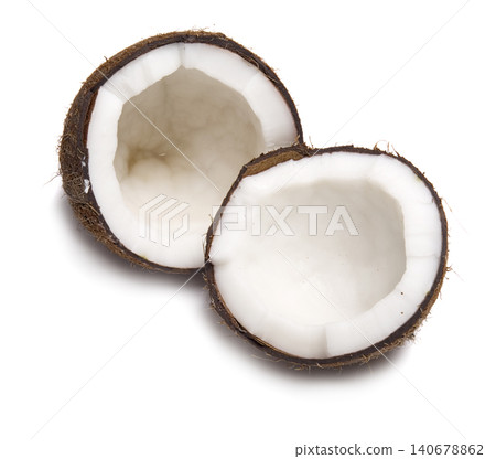 Delicious coconuts on white background Delicious coconuts on white background 140678862