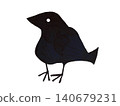 A simple and cute crow 140679231