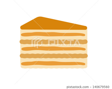 Caramel cake illustration Caramel cake illustration 140679560
