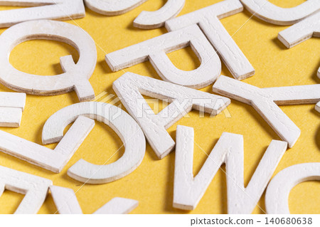 set of letters of the alphabet in disorder 140680638