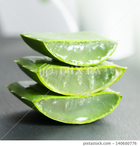 leaves of aloe vera plant, organic plant leaves of aloe vera plant, organic plant 140680776