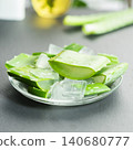 leaves of aloe vera plant, organic plant 140680777