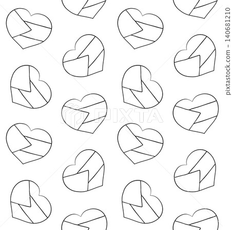 Vector seamless pattern of Palestine flag heart Vector seamless pattern of Palestine flag heart 140681210