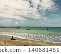 熱帶海灘景色，碧海白沙。 140681461