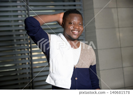 close-up of a smiling young man. close-up of a smiling young man. 140681578