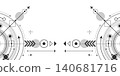 Engineering ideas and innovations. Technical drawing. Technological background . Vector illustration . 140681716